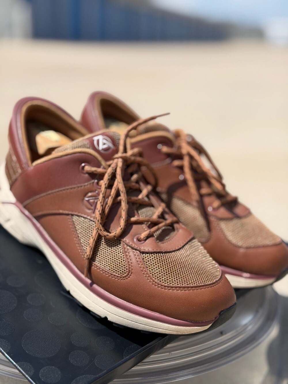 Zeba Onyx Brown Hands-Free Slip-On Sneakers